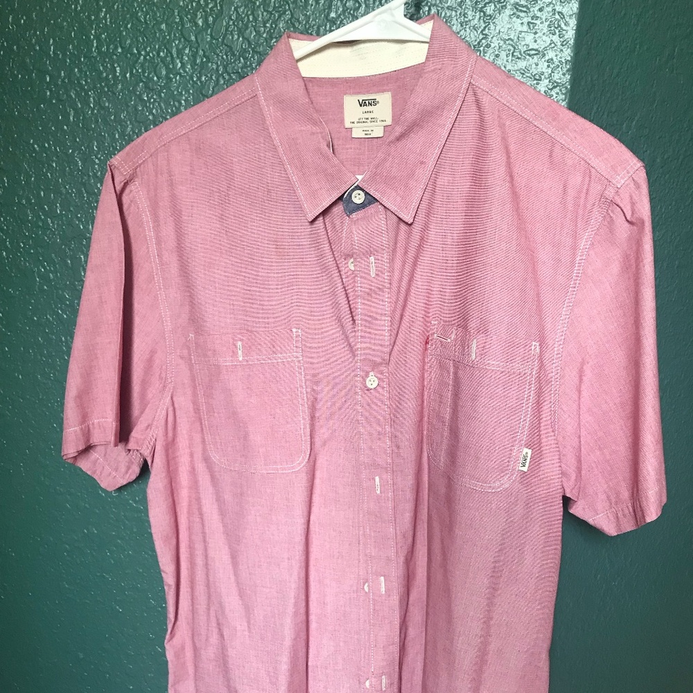 VANS Men's Short Sleeve Button Up Shirt